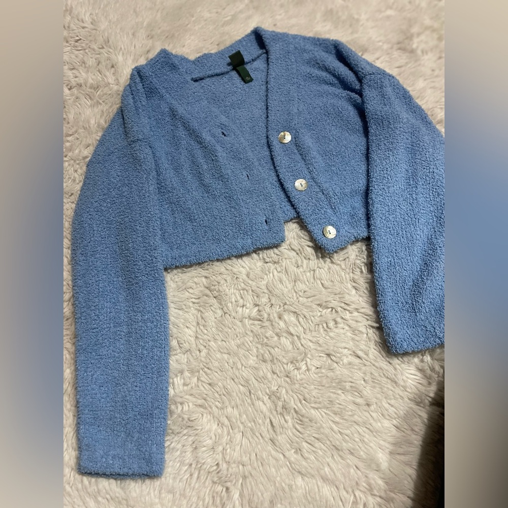 Wild fable baby blue cardigan